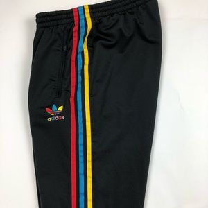 different color adidas pants